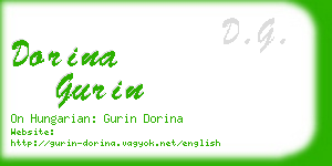 dorina gurin business card